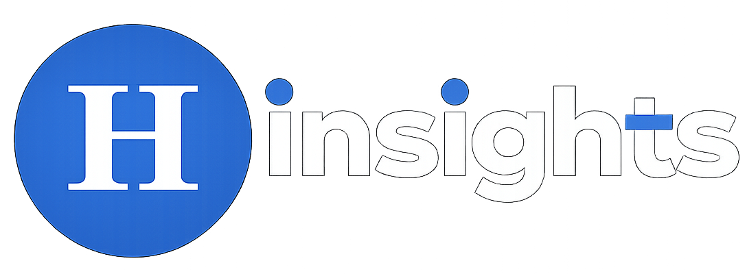 Hira Insights logo featuring a blue